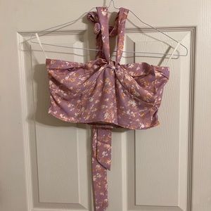 Floral crop top